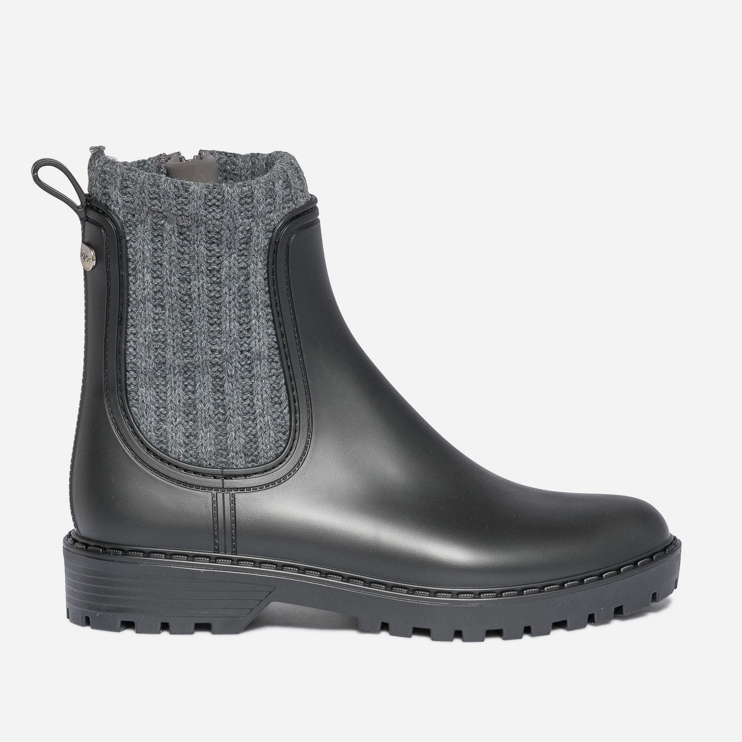 Chelsea boots de pluie IGOR noir cranté