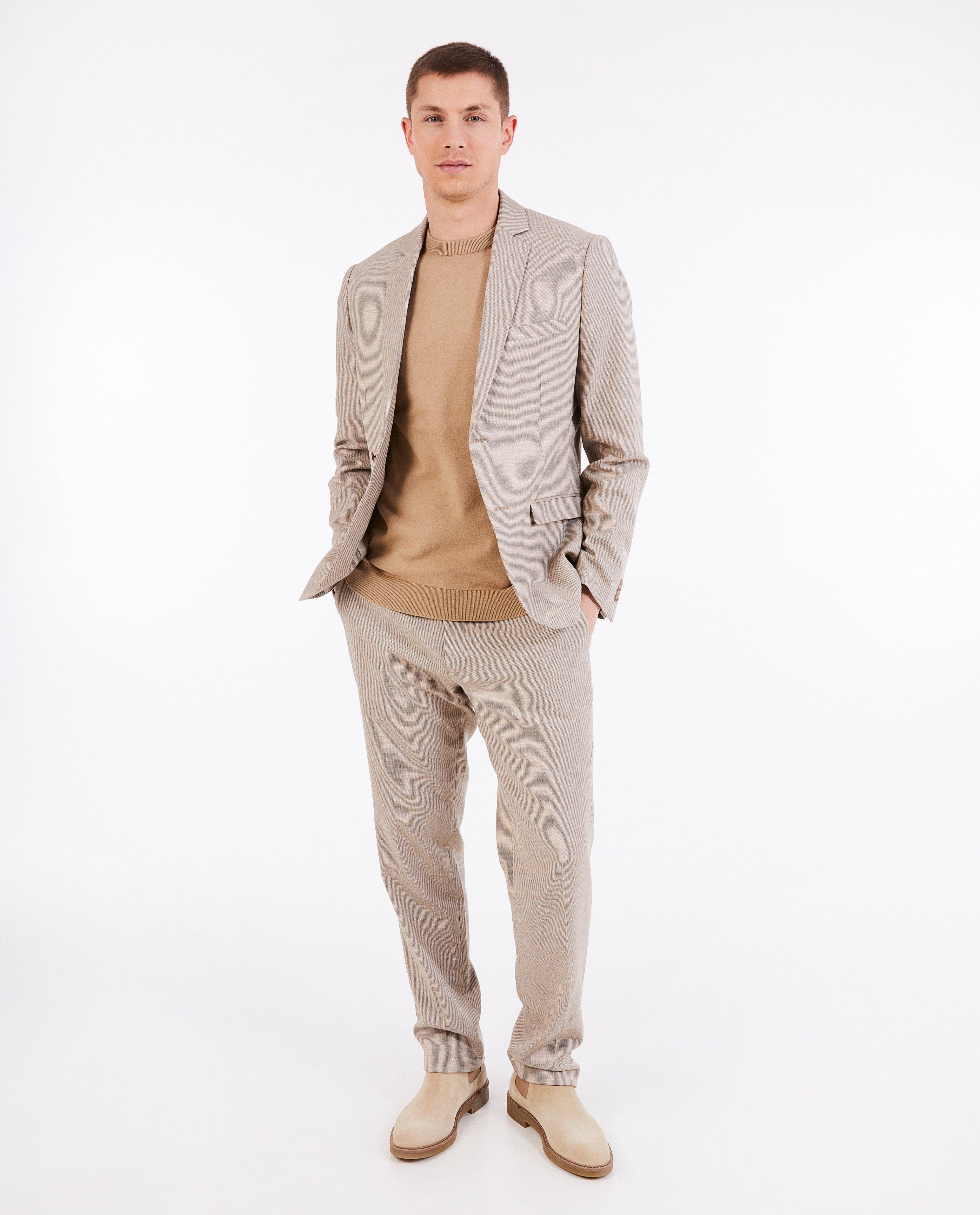 Sacou Iveo bej, croială slim fit bej