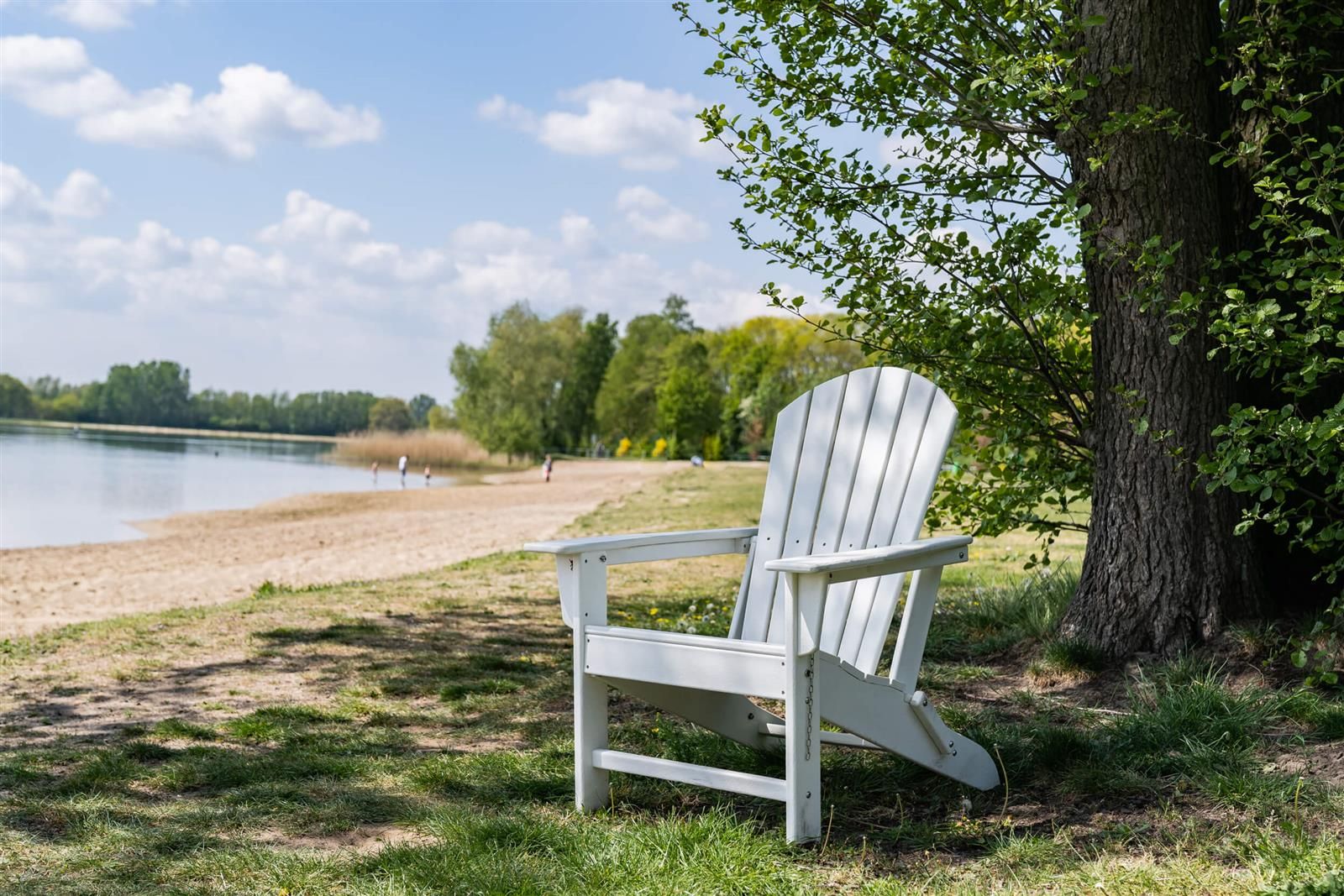 MaximaVida klappbarer Adirondack weiße Gartenstuhl