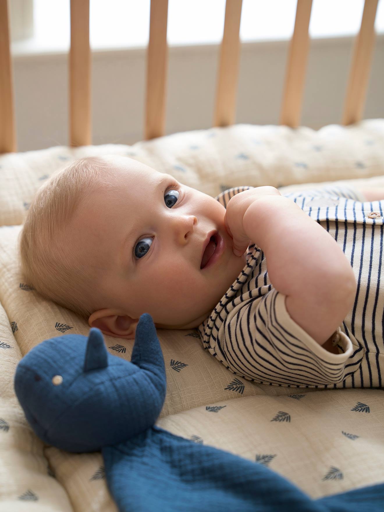 Vertbaudet Baby Spieldecke/Laufstalleinlage NAVY SEA Oeko-Tex - indigo-blau