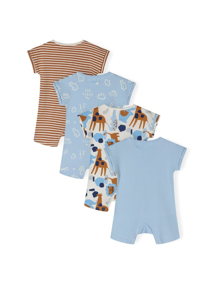 Minoti 4er. Set: Strampler 24babypack4 in hellblau günstig kaufen