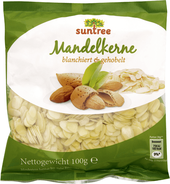 Suntree Kalifornische Mandelkerne gehobelt