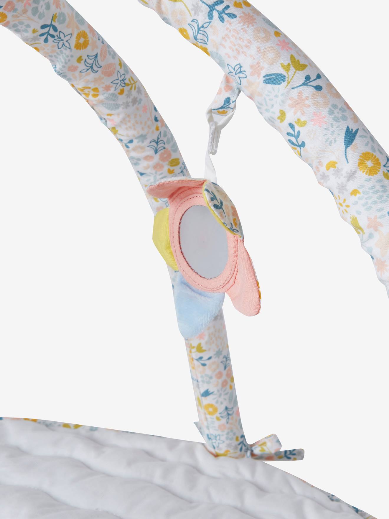 Tapis d'éveil pour poupon en gaze de coton rose
