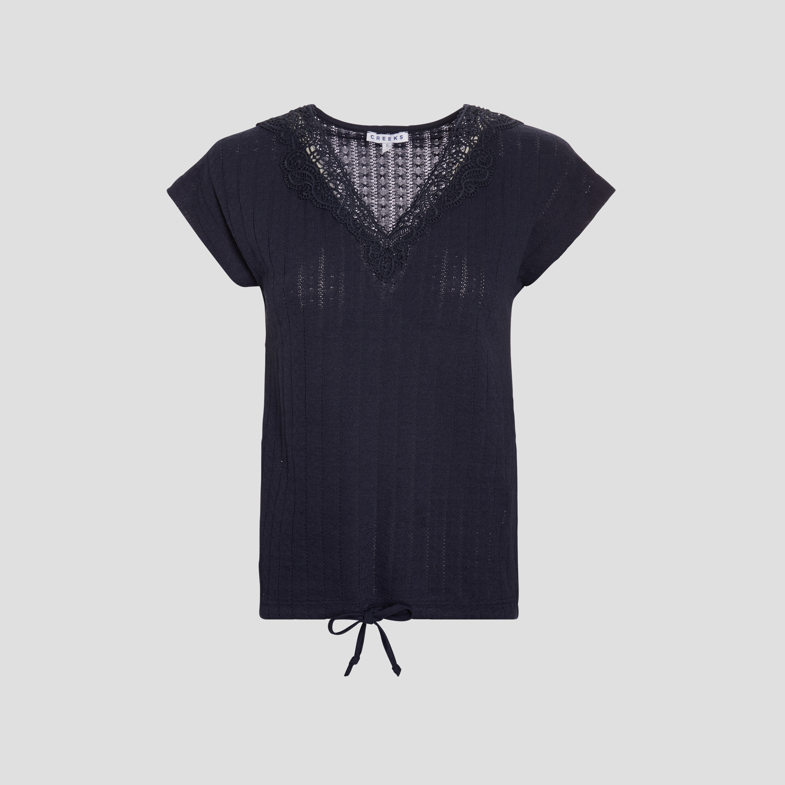 T-shirt manches courtes bleu marine femme | La Halle
