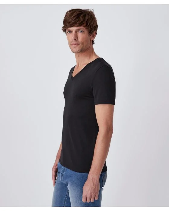 T-shirt col V, maille jersey Climatyl