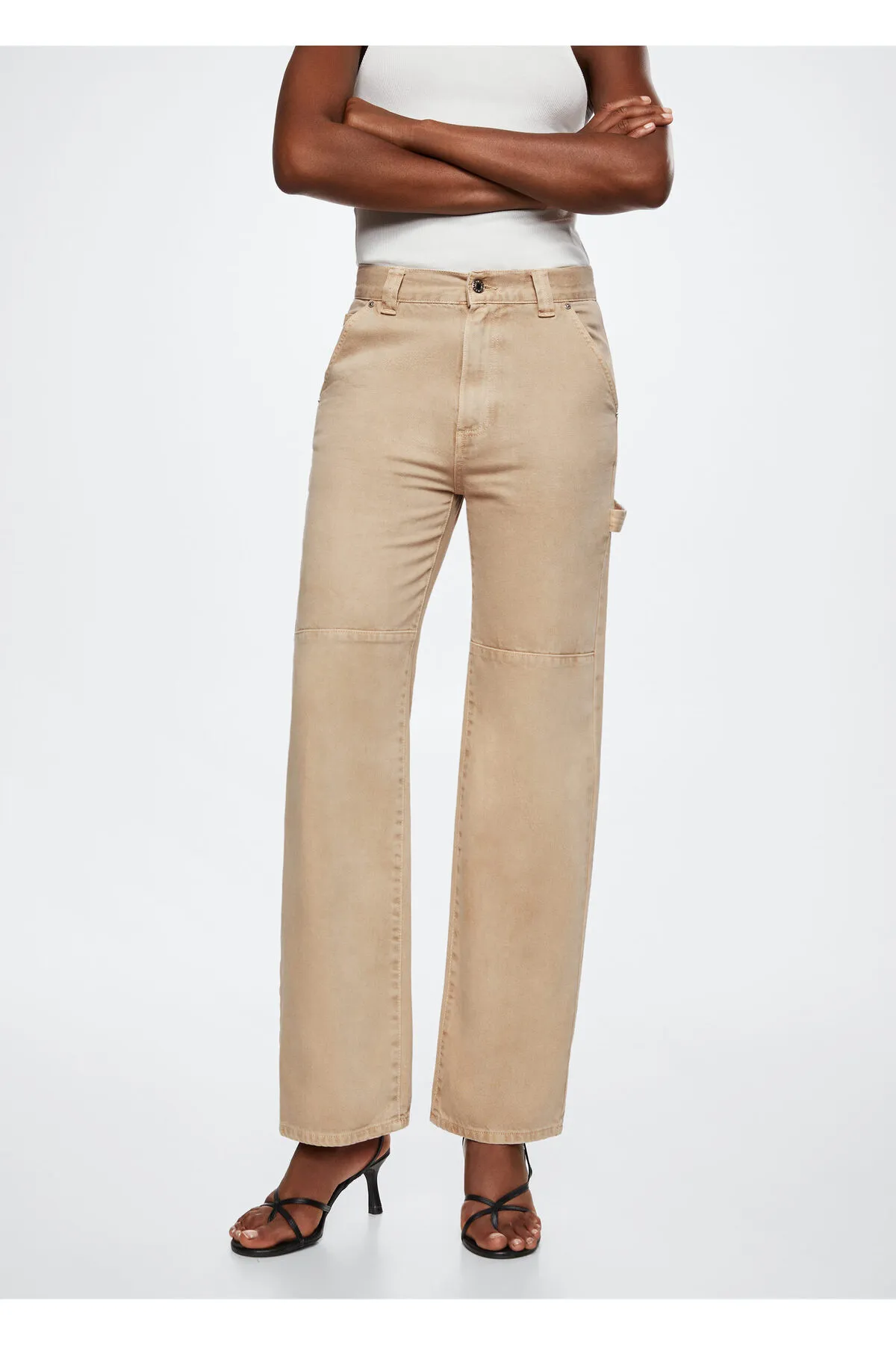 MANGO  Beige Damenjeans 37094399