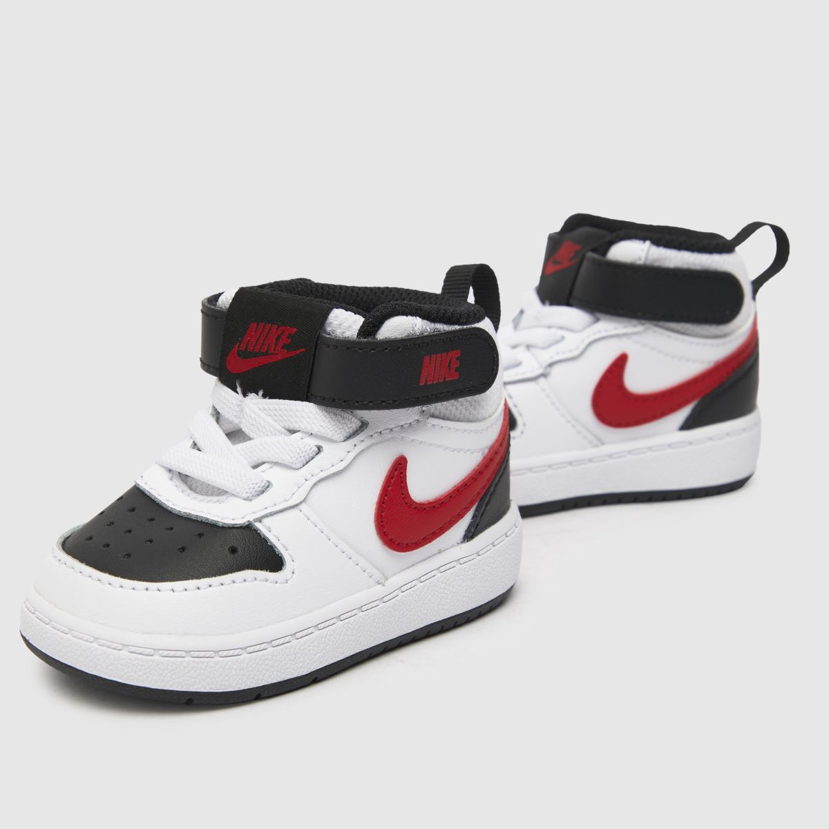 Nike Court Borough Mid 2 fehér és piros kisgyermek cipő