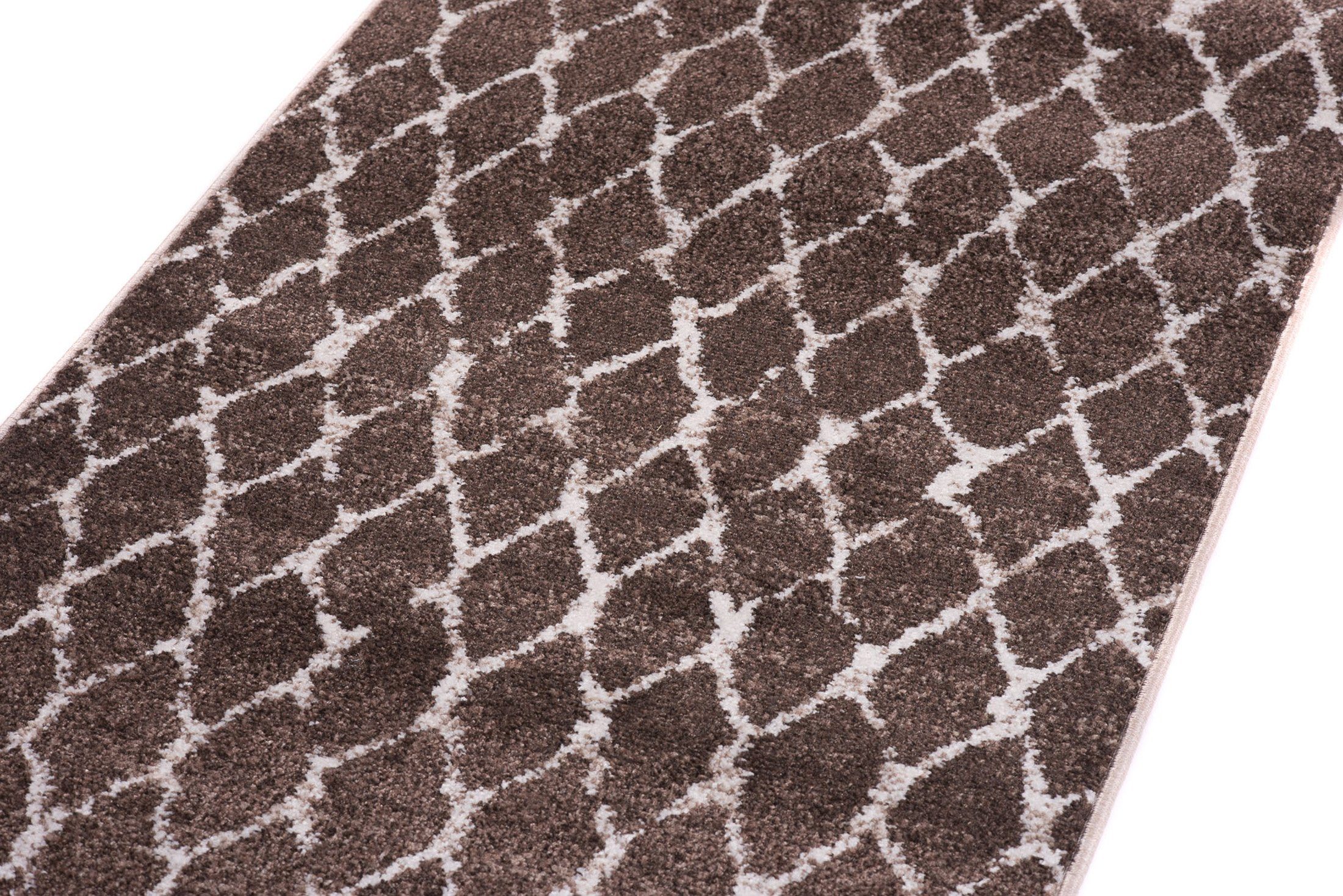 Läufer Läufer Flurläufer Modern für Vorzimmer, Küche - Braun, Mazovia, 60 x 100 cm, Kurzflor, Meterware, Höhe 10 mm, Kurzflor - niedrige Florhöhe
