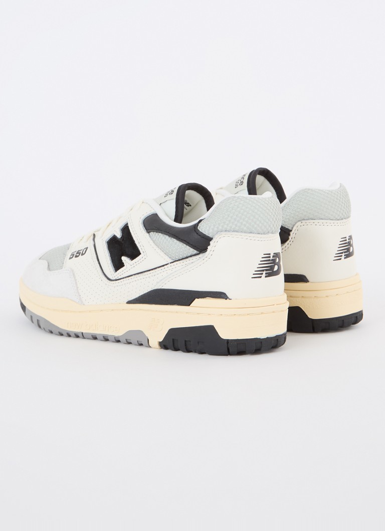 Δερμάτινα αθλητικά παπούτσια New Balance 550 με λεπτομέρειες από πλέγμα