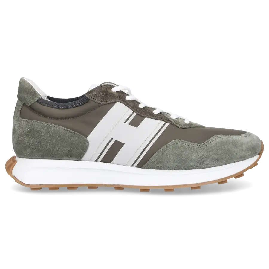 Hogan - Sneaker low H601 Veloursleder Textil - grün