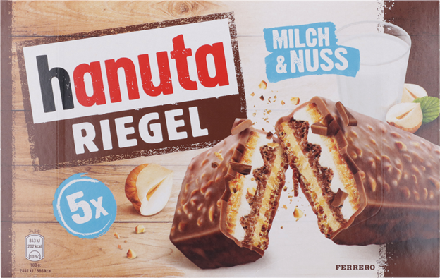 Hanuta Riegel Milch & Nuss