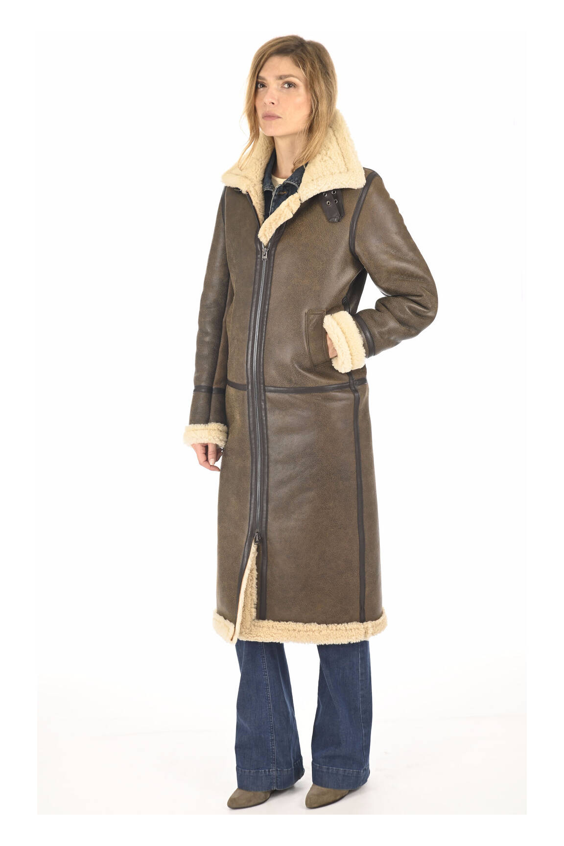 La Canadienne Manteaux Longs Femme couleur marron