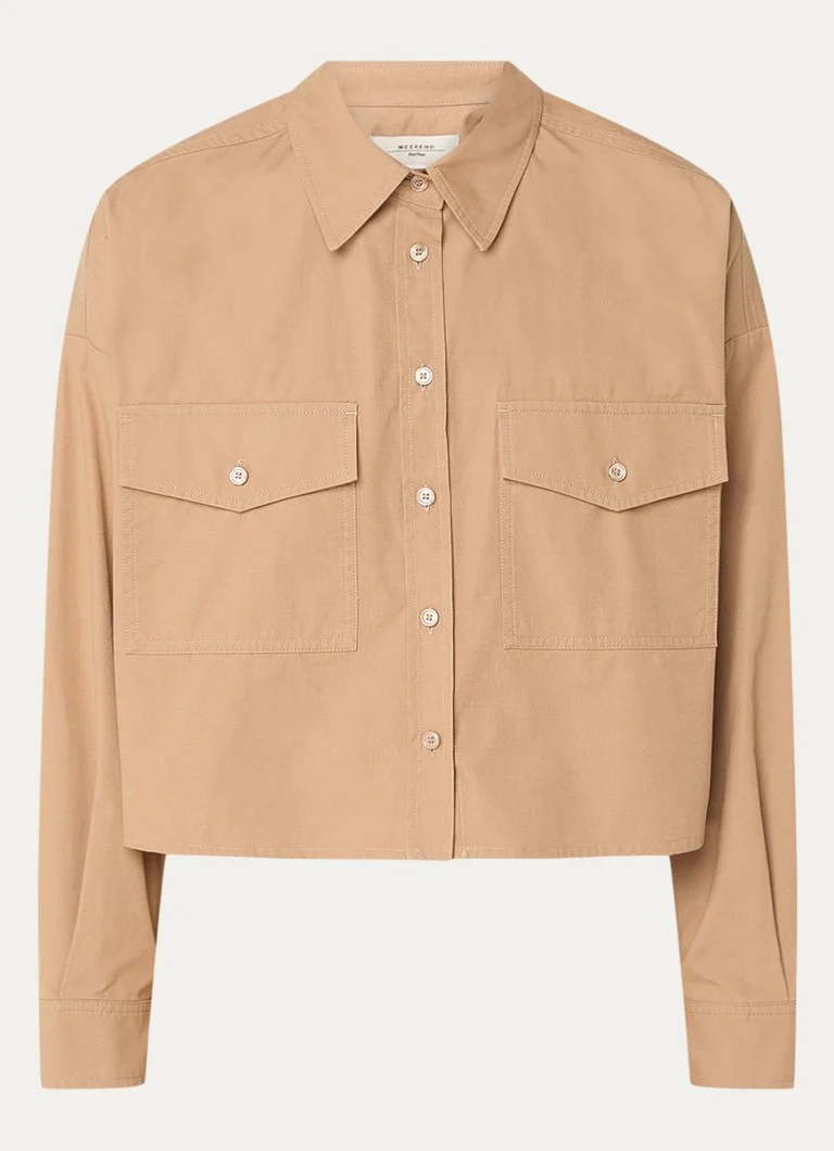 MaxMara Decano blouse with floral print and chest pockets