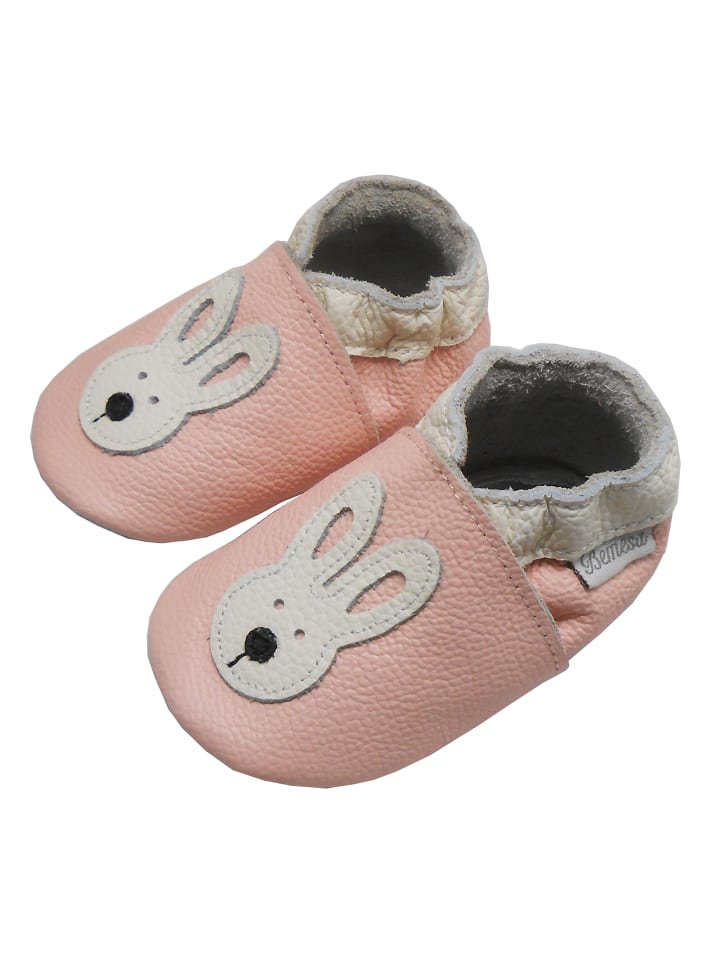 Yalion Leder-Krabbelschuhe 