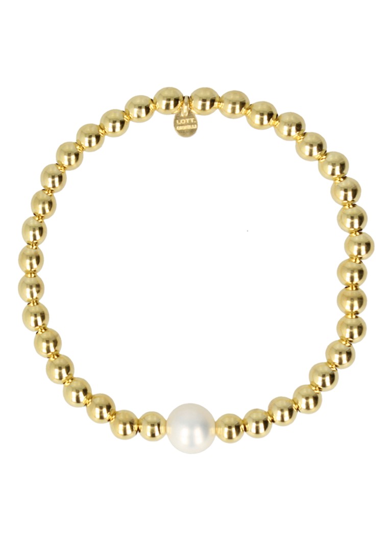 LOTT. gioielli Elastic Pearl L bracelet with beads