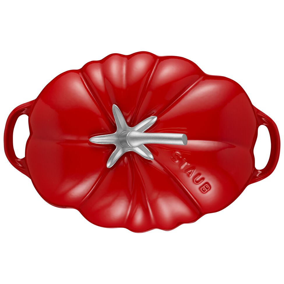 Cocotte 25 cm, Tomate, Kirsch-Rot, Gusseisen