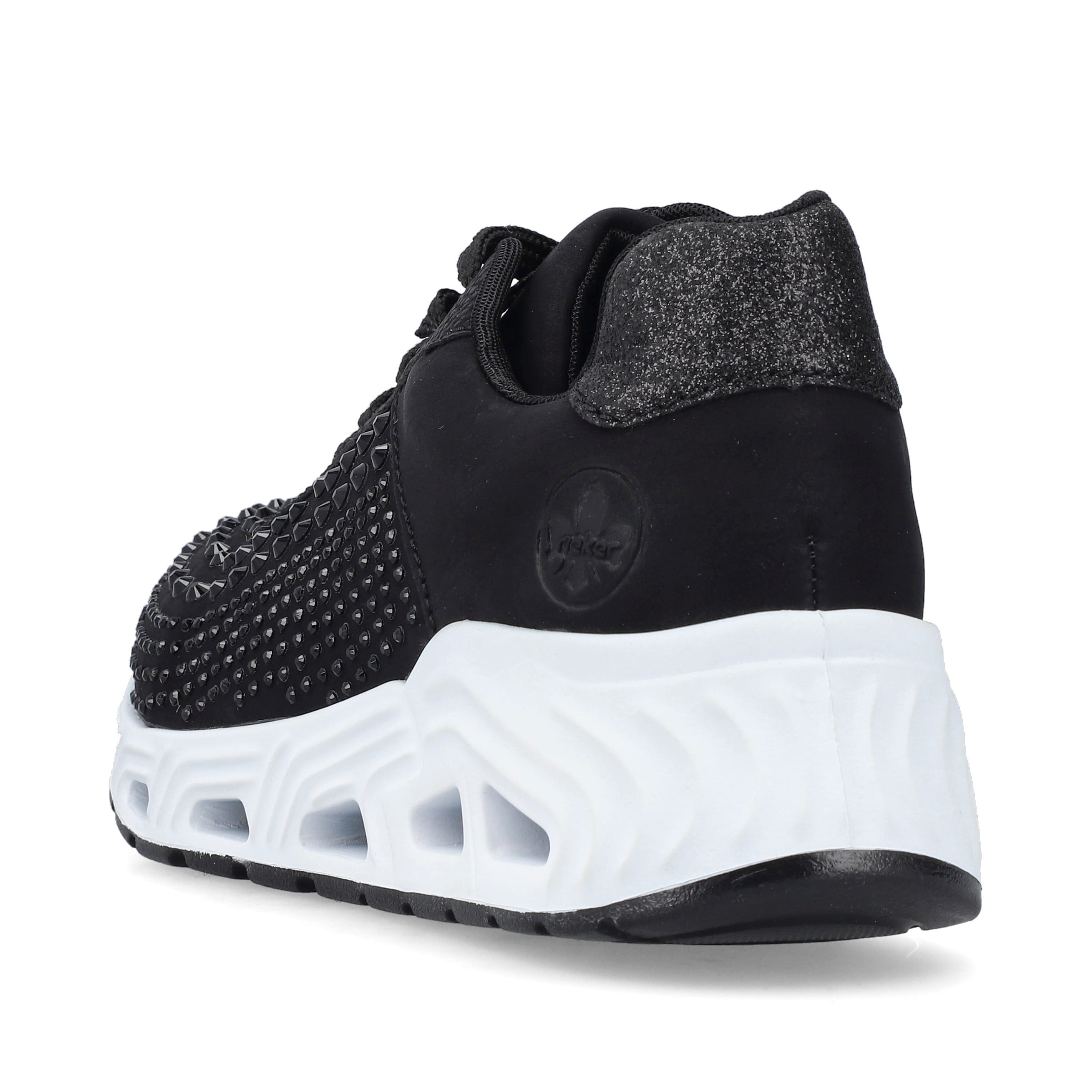 Rieker Damen Sneaker Low tiefschwarz