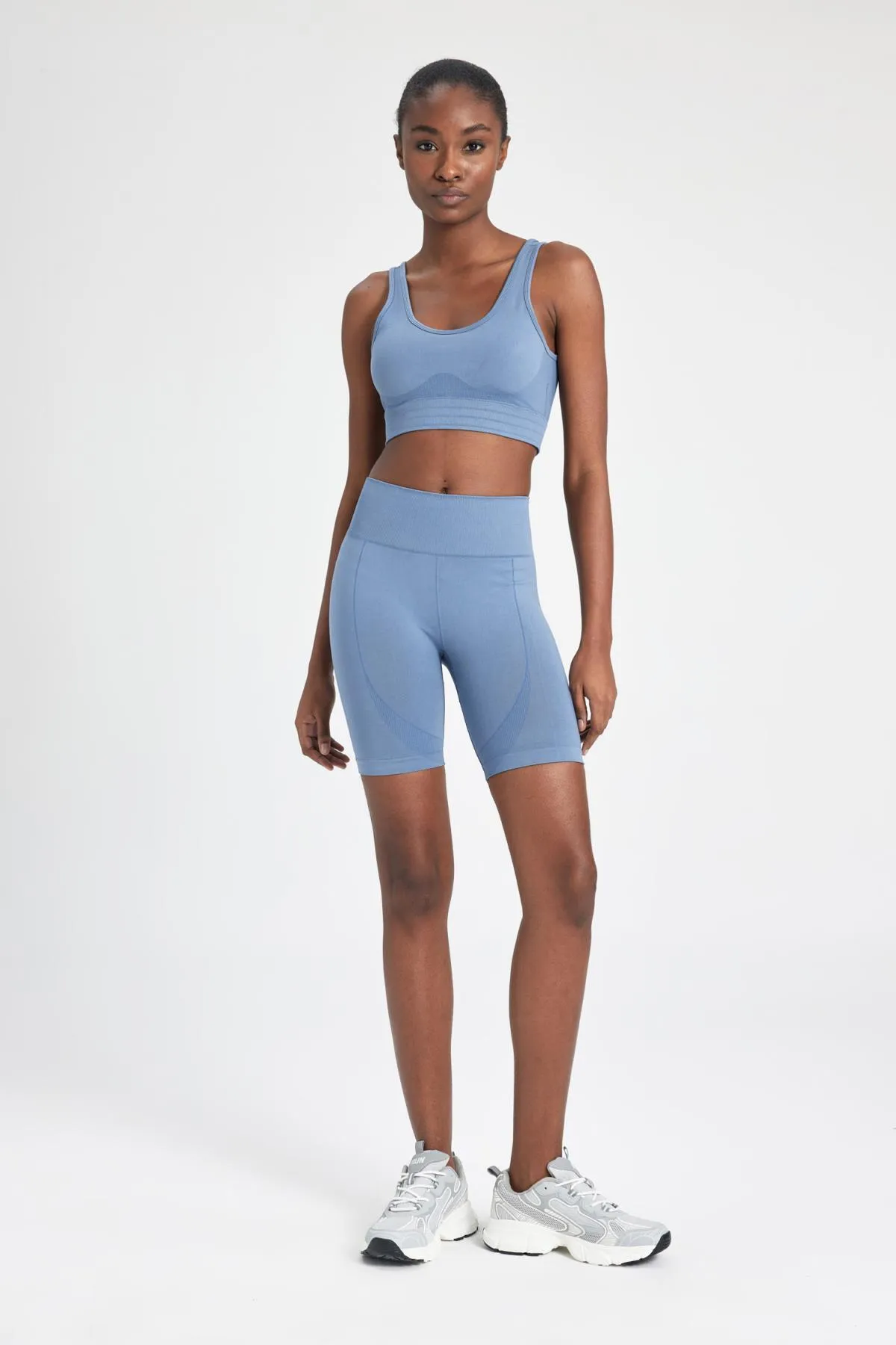 DeFacto  Sport-Leggings - Blau - Mittlerer Bund