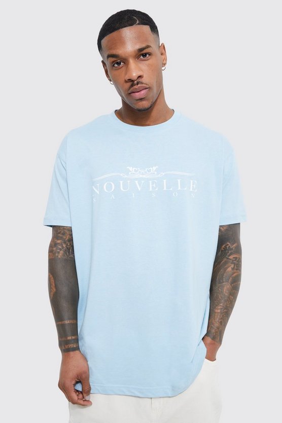 T-Shirt mit Nouvelle Print