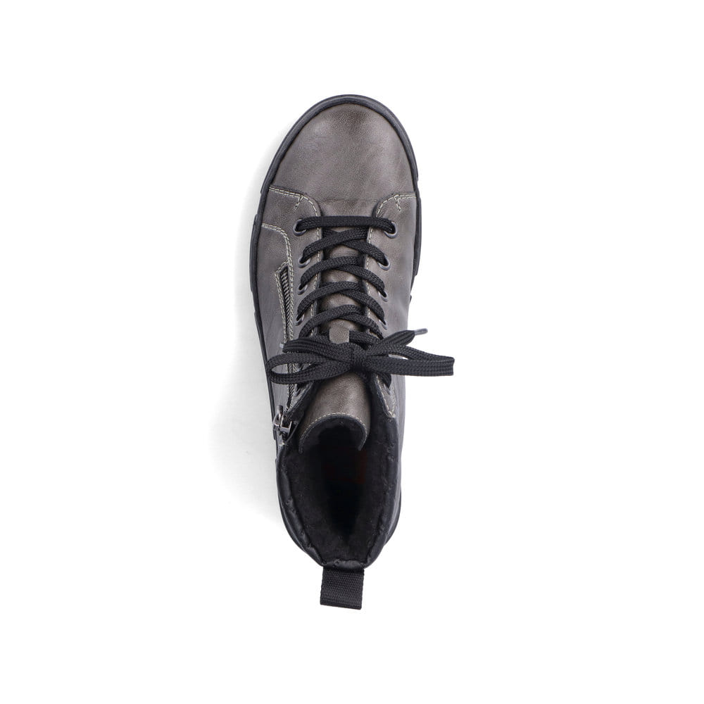 Rieker Damen Schnürstiefel anthrazit