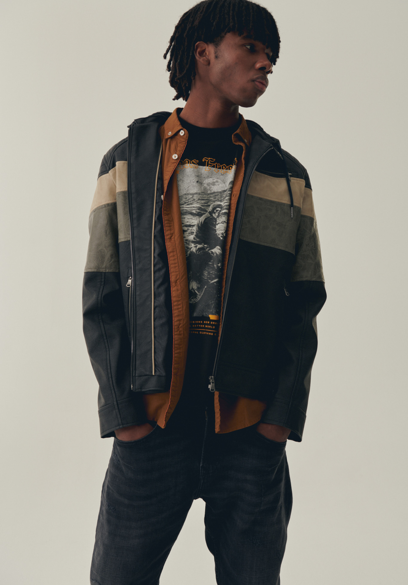 VENTU  Blouson noir homme