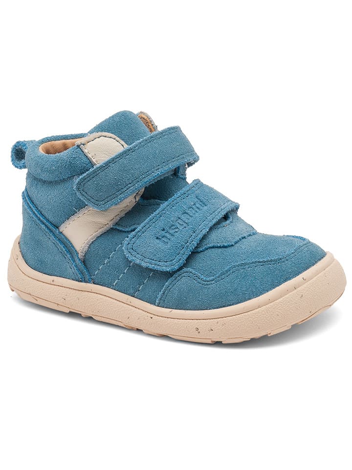 bisgaard Leder-Lauflernschuhe in Blau/ Creme günstig kaufen