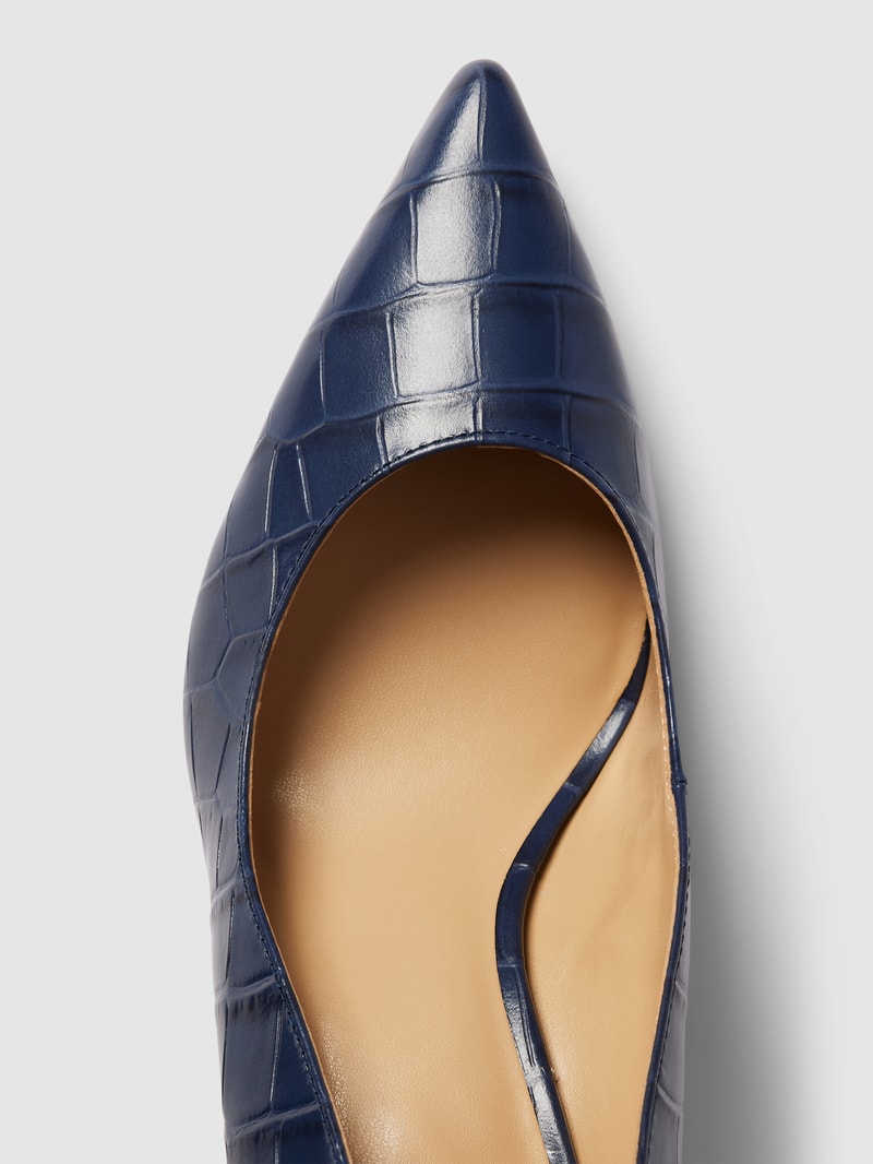 Pumps aus Leder Modell 'LANETTE' in dunkelblau