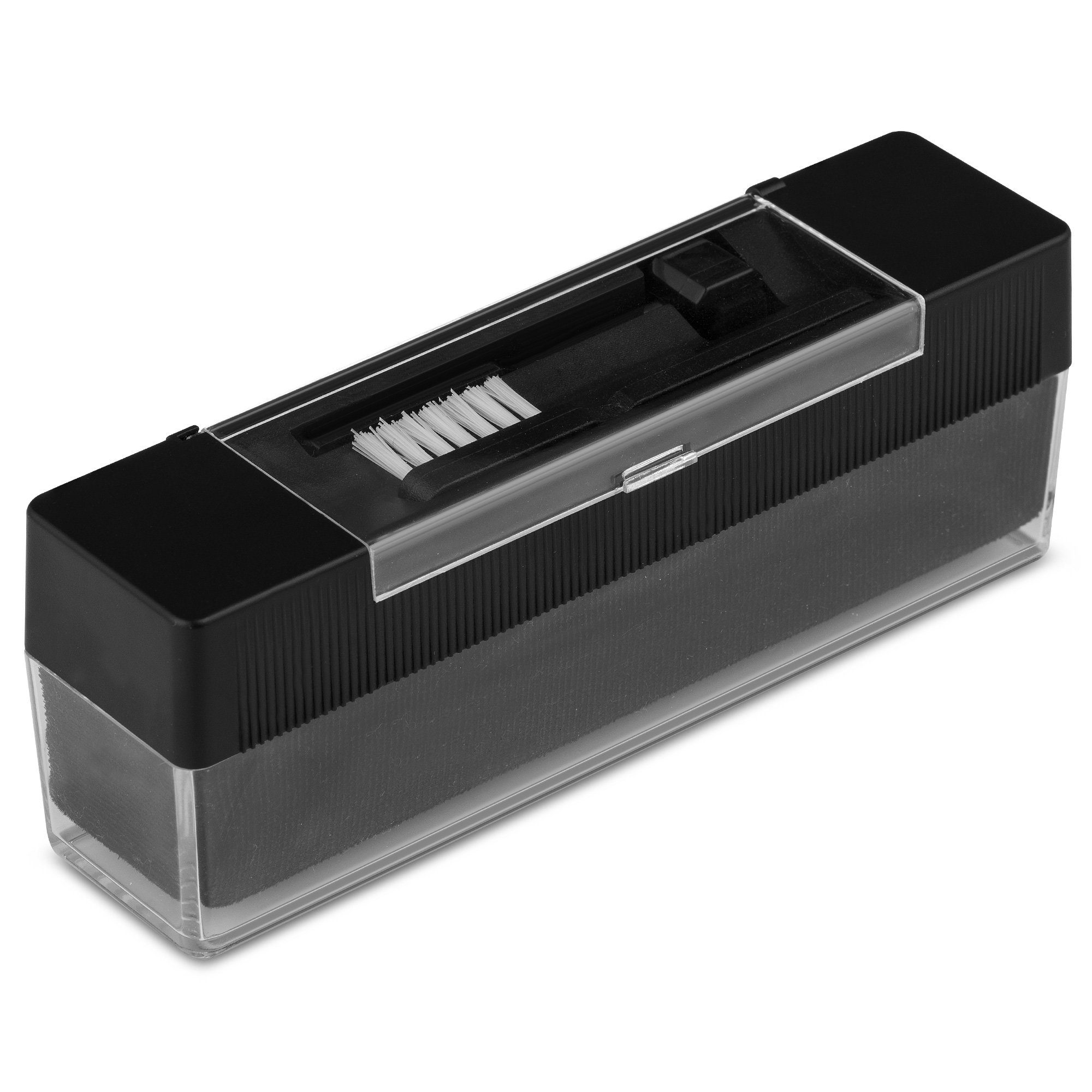 kwmobile 3in1 Samtbürste für Schallplatten + Nadel-Reinigungsbürste Plattenspieler