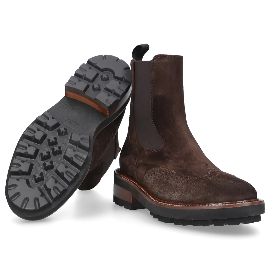 EN AVANT - Chelsea Boots 446-24 Veloursleder - braun