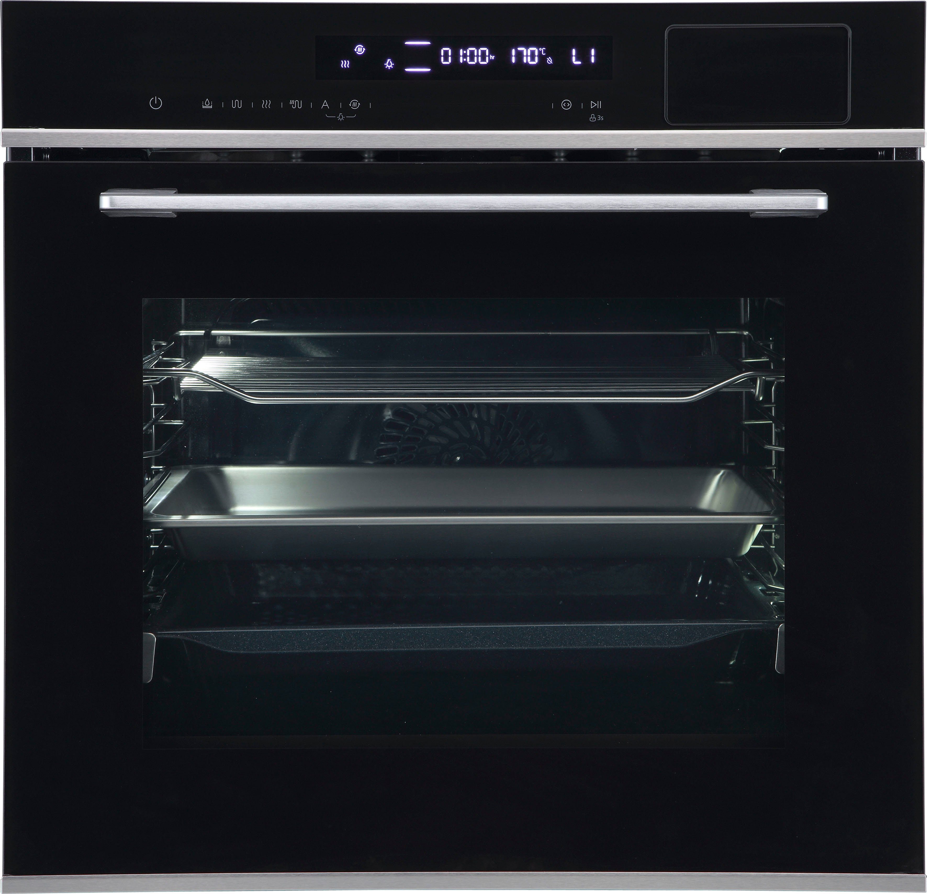 Hanseatic Dampfbackofen HBO7212SA1, mit 2-fach-Teleskopauszug