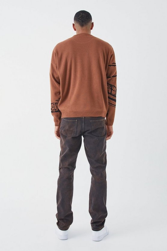 Tall Oversize Pullover mit Print