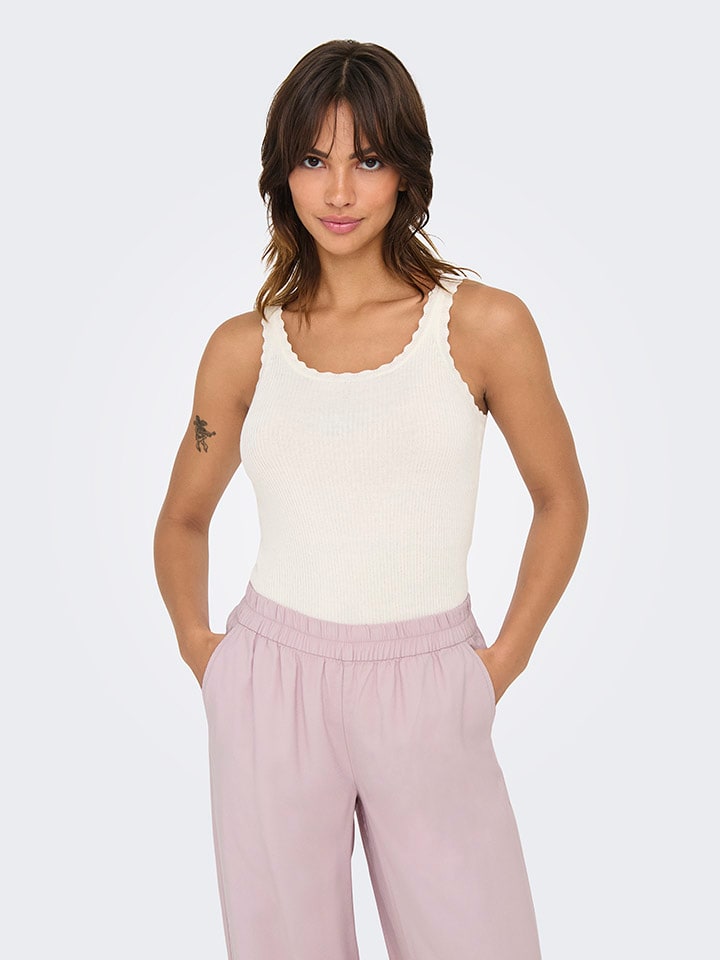 ONLY Top in Weiß günstig kaufen