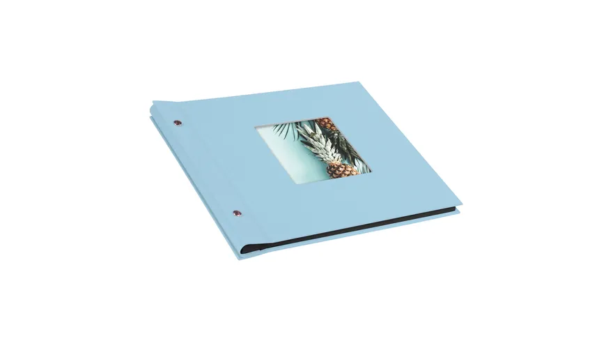 goldbuch Schraubalbum Bella Vista himmelblau 30x25cm 40 schwarze Seiten - erweiterbar