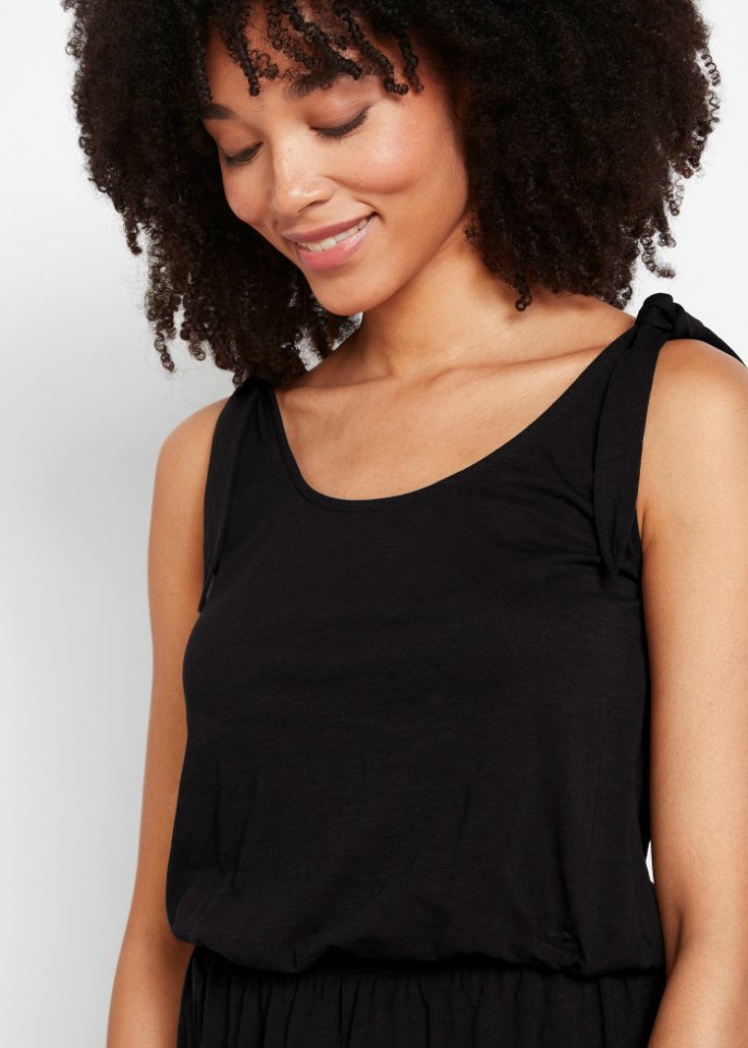 Jersey-Kleid mit Knotendetails