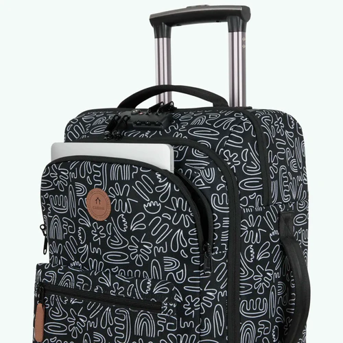Small Amiens Black 4-Wheel Soft Suitcase
