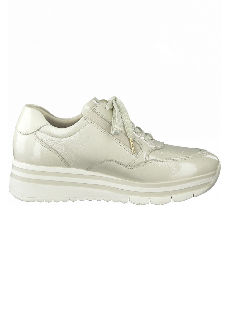 WORTMANN Sneaker beige Da.-Schnürer