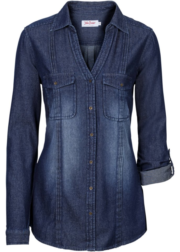 Jeansbluse