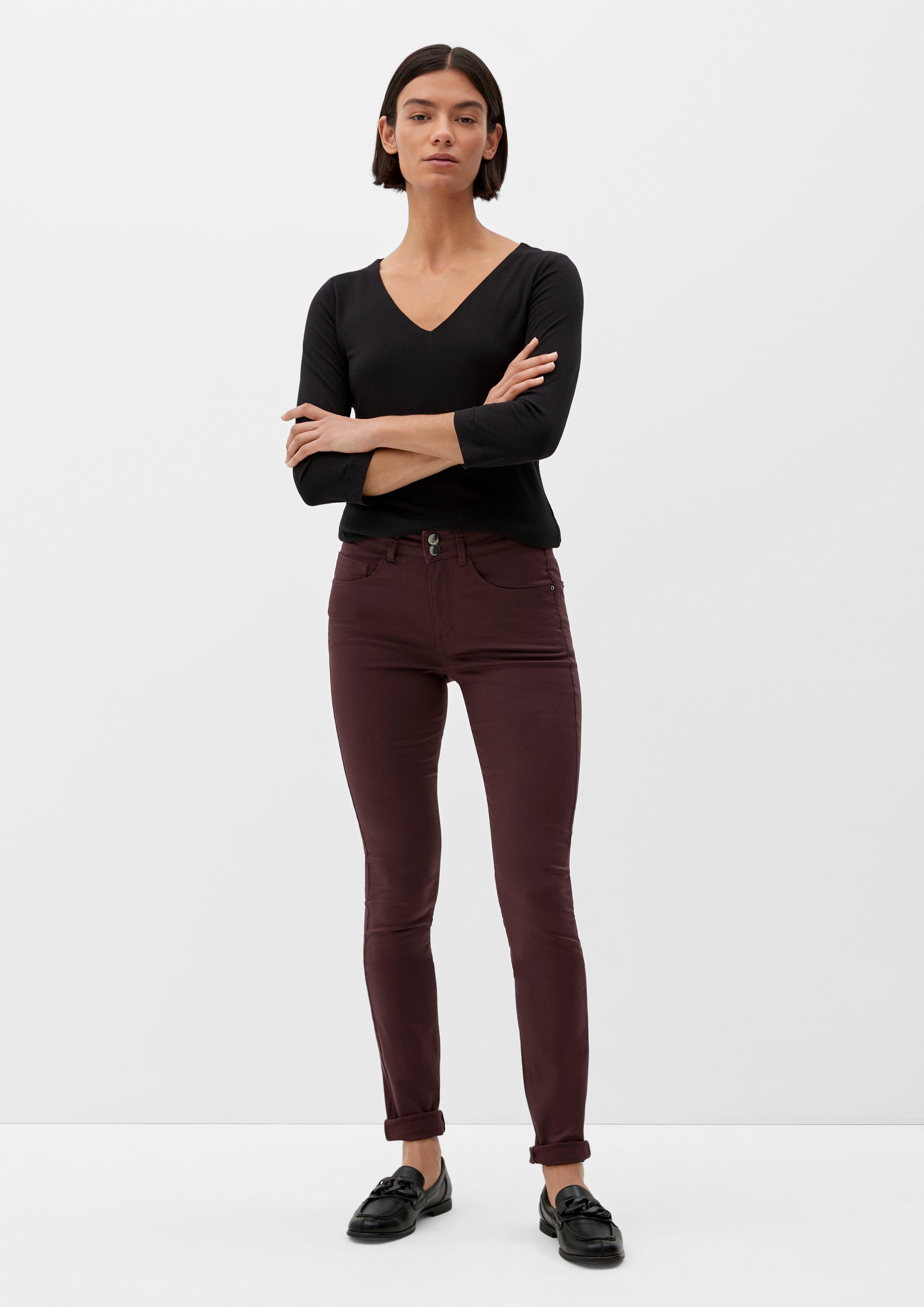 Slim: Hose aus Baumwollsatin  2122945-4989