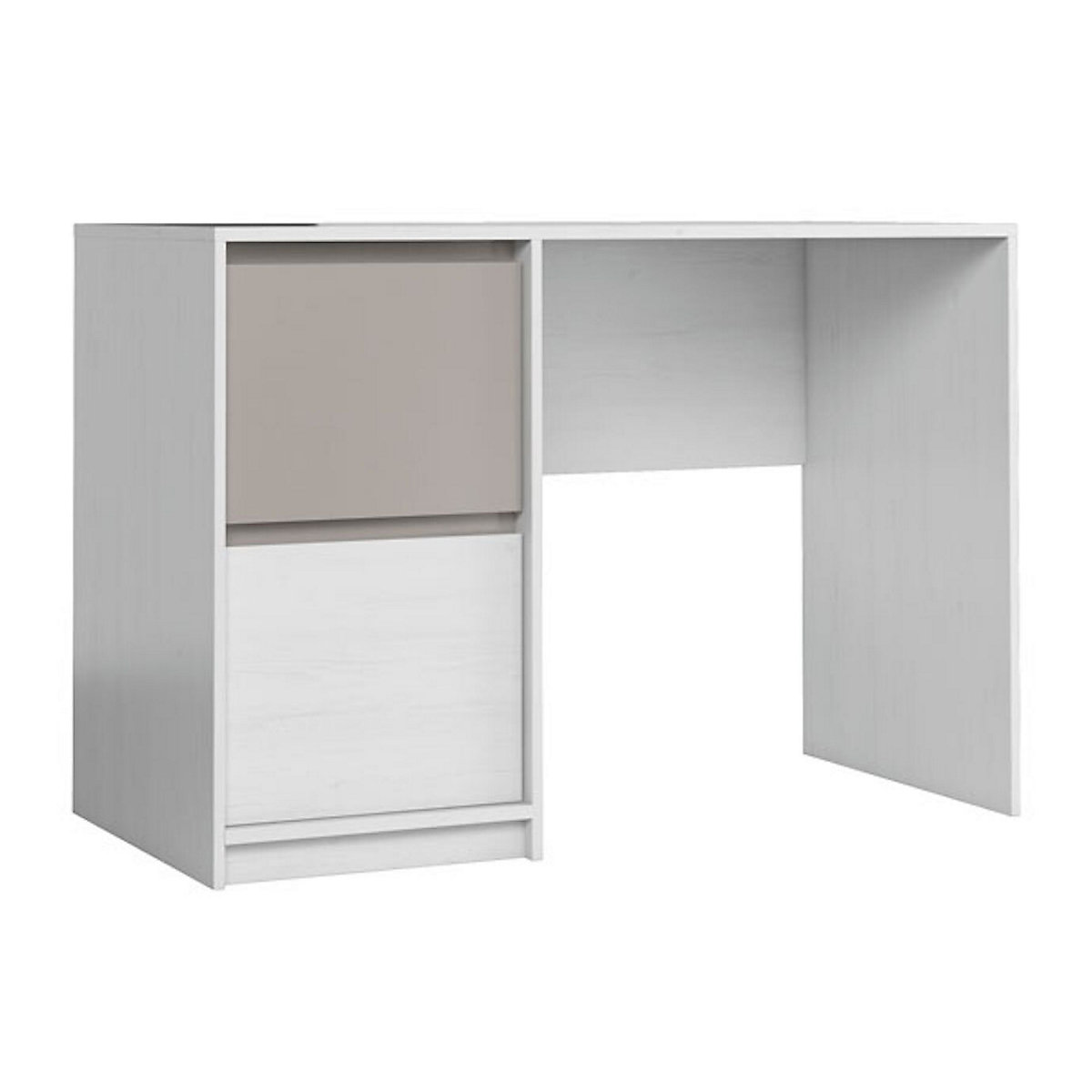 Schreibtisch Mati Computertisch 120x60cm grifflos mit 2 Schubladen