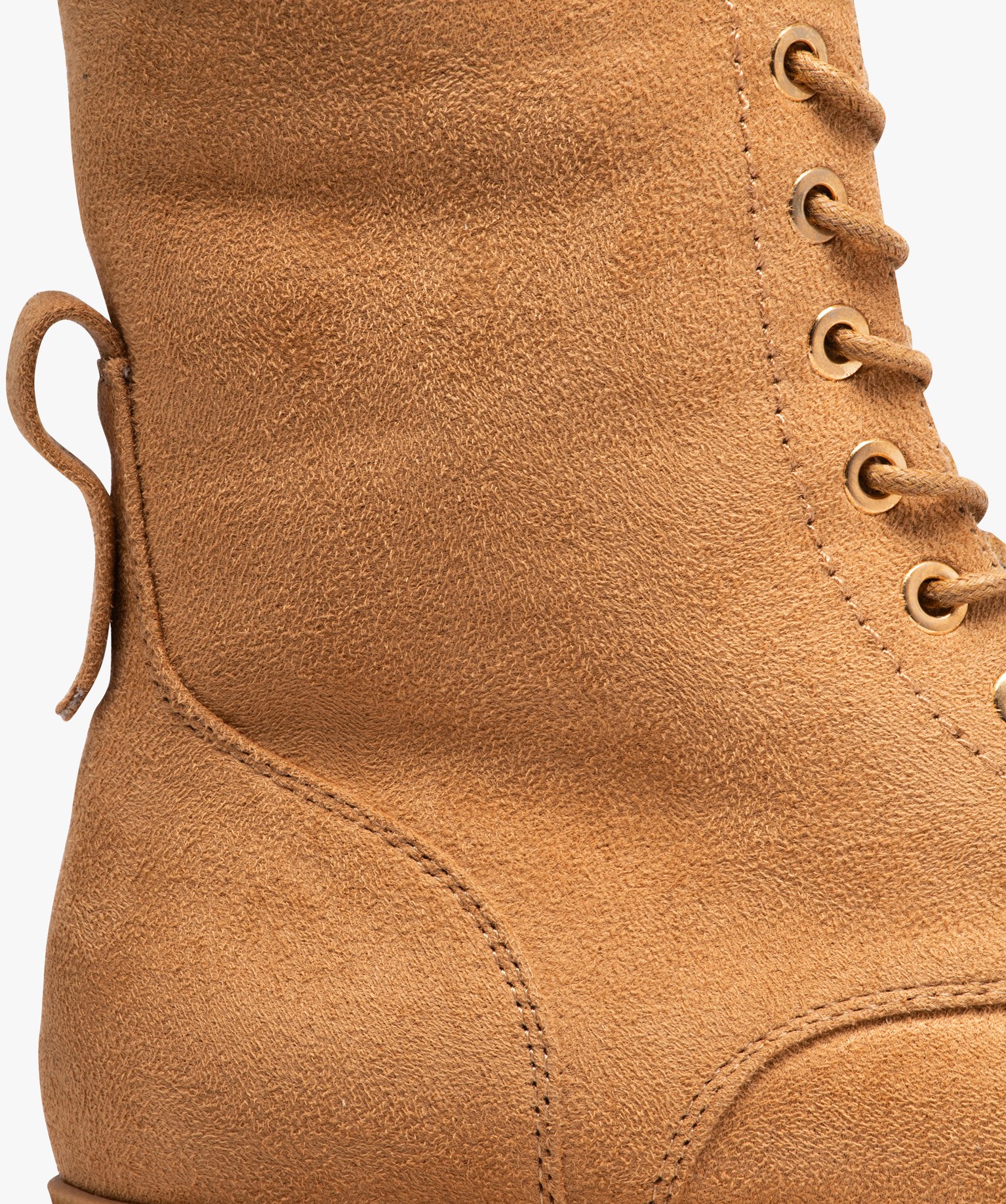 Boots femme unies à semelle épaisse crantée et à zip camel | GEMO