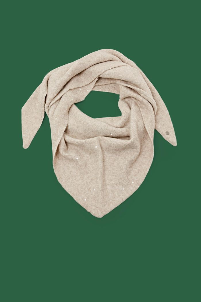 Dreieckschal mit Pailletten