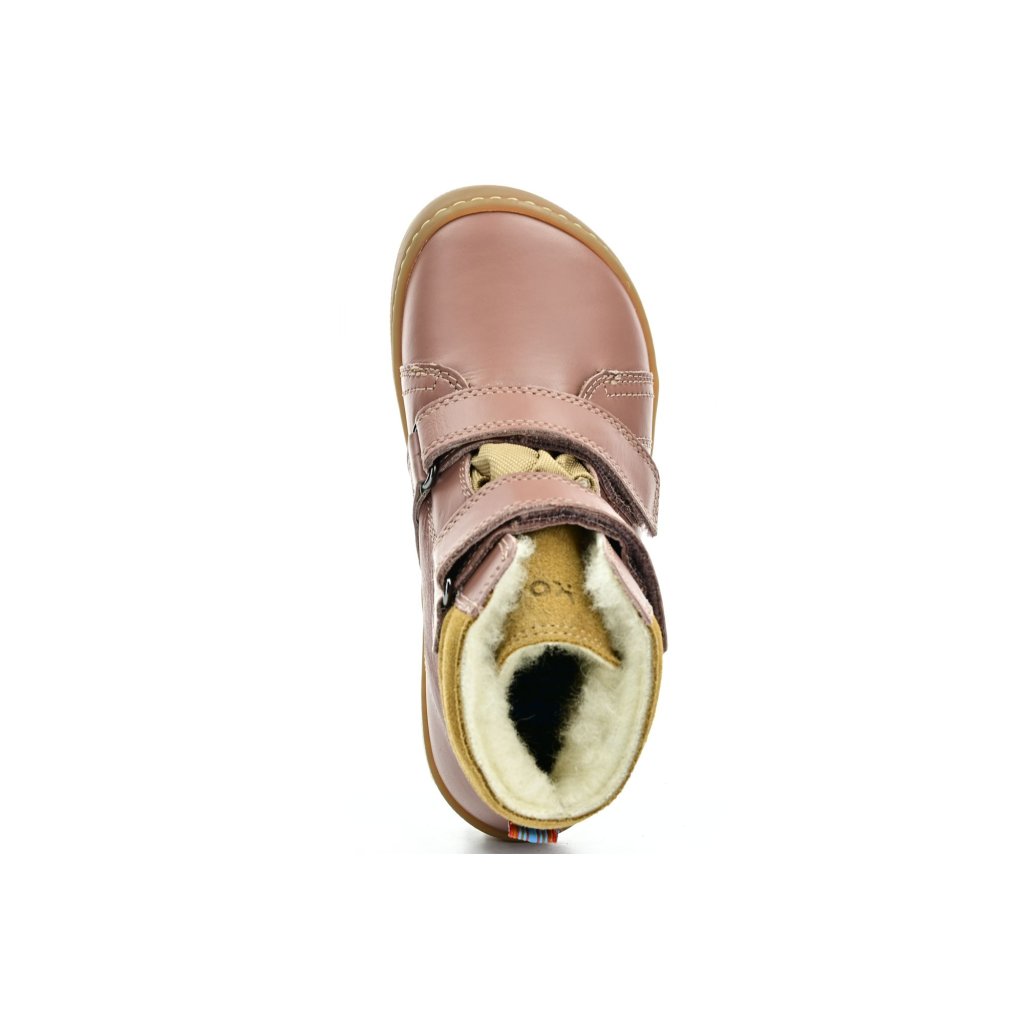 Koel4kids Demil Napa Wool Old Rose Winterbarfußschuhe