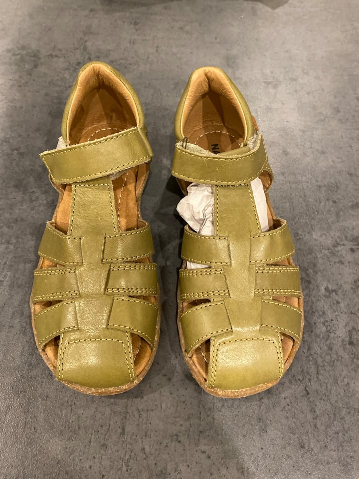 Naturino Leder-Halbsandalen in Khaki günstig kaufen 31
