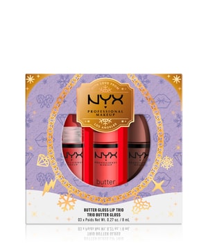 NYX Professional Makeup Geschenk-Set Butter Gloss Trio Lippen Make-up Set-1 Stk