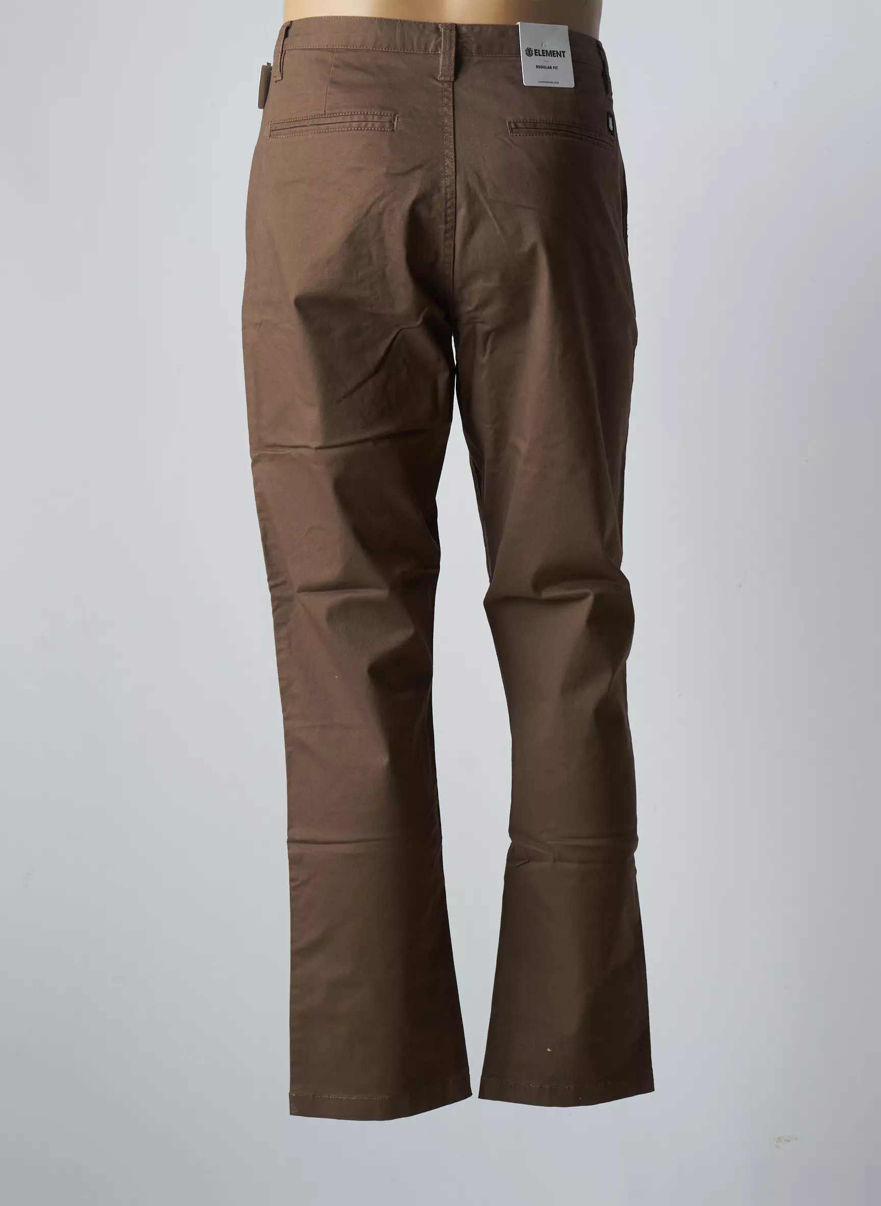 Element Pantalons Chino Homme couleur marron