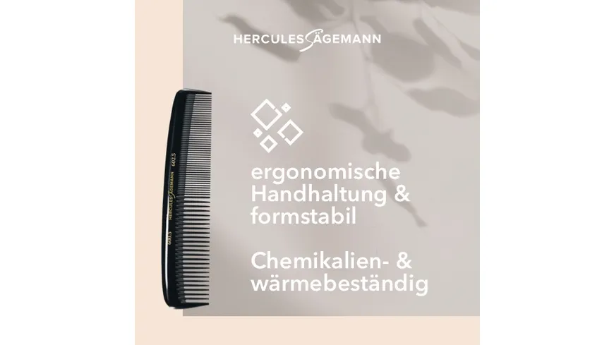 HERCULES Sägemann Taschenkamm Naturkautschuk