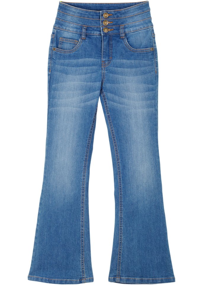 Mädchen High Waist Jeans, flared