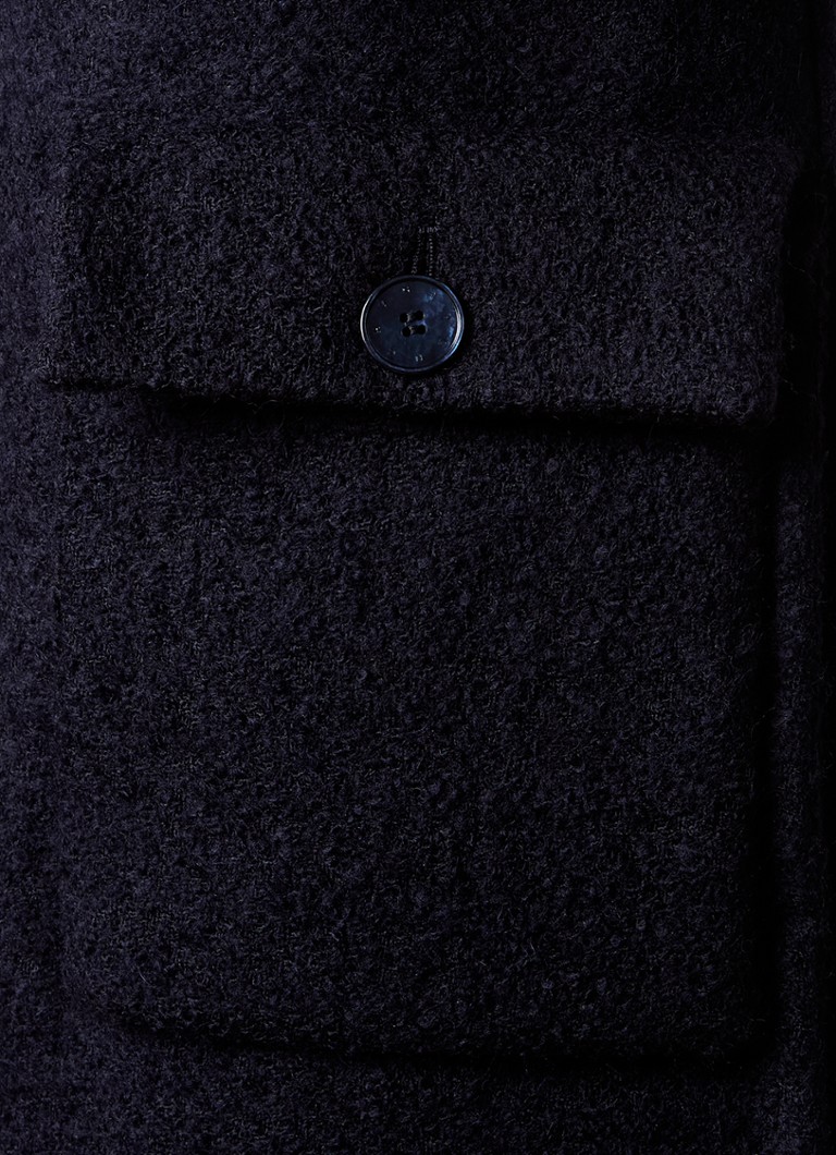 Płaszcz Givenchy z mieszanki wełny z kieszeniami zapinanymi na zamek