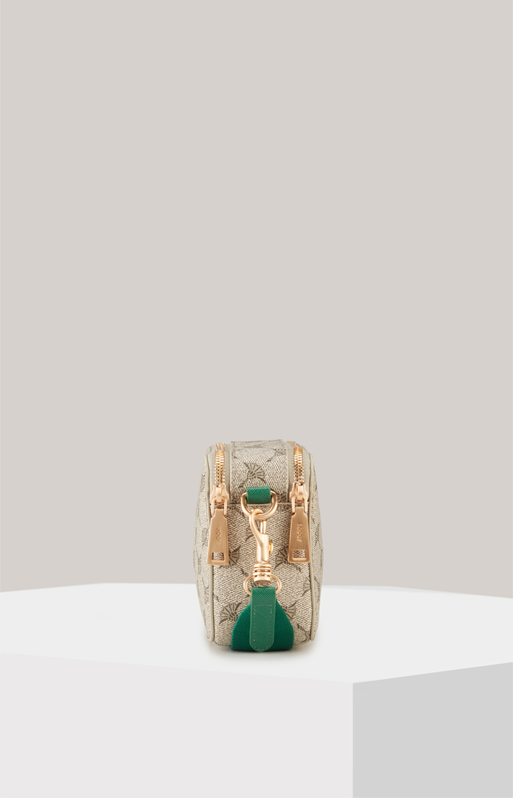 Schultertasche Mazzolino Diletta Susan in Beige/Grün
