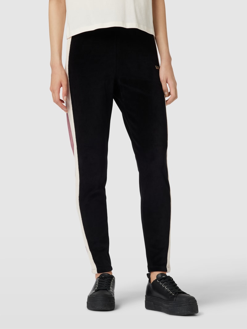 Sweatpants mit elastischem Bund in schwarz